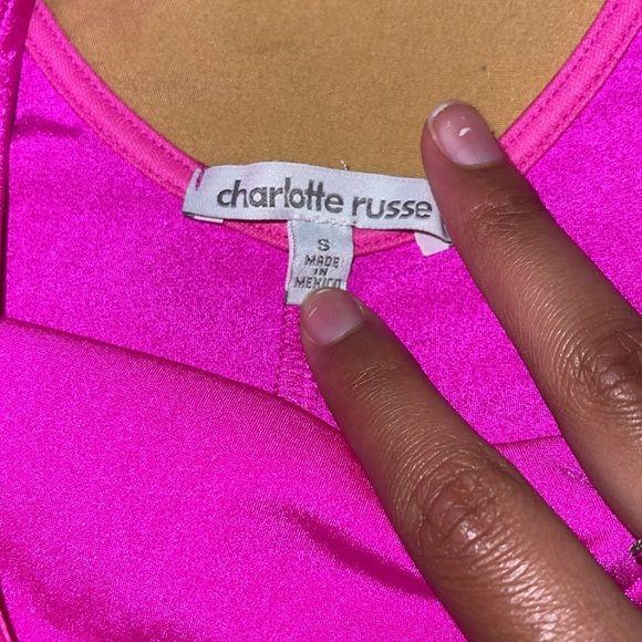 Charlotte Russe Vibrant Pink Jumpsuit (S) - Picture 2 of 6